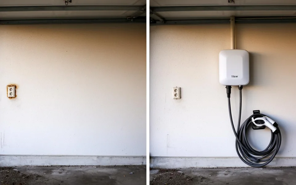 11 kW Wallbox · Einfamilienhaus Wandsbek